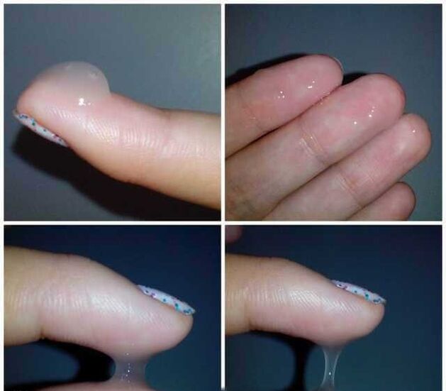 qo'zg'alish paytida erkakning pre-seminal suyuqligi